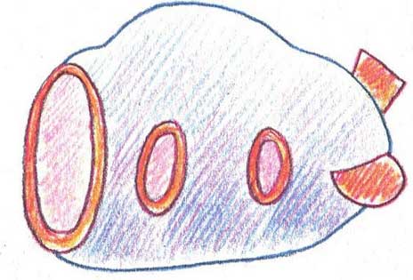 潜水艇简笔画