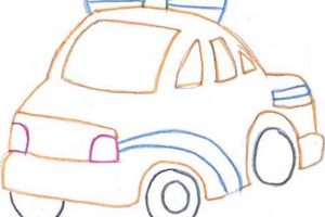 警车简笔画