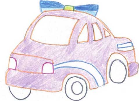 警车简笔画