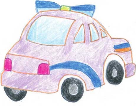 警车简笔画