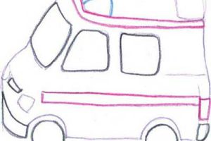 救护车简笔画