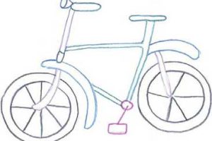 自行车简笔画