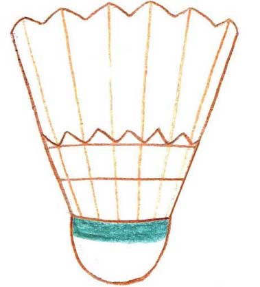 羽毛球简笔画