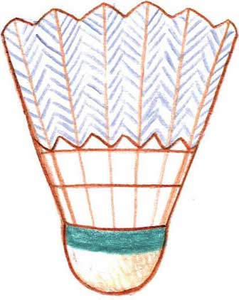 羽毛球简笔画