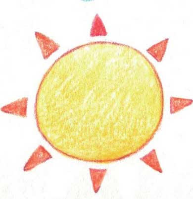 太阳简笔画