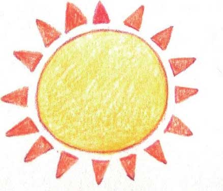 太阳简笔画