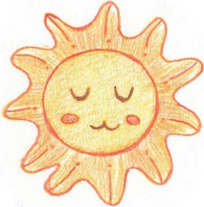 太阳简笔画