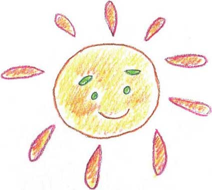 太阳简笔画