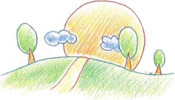 月亮简笔画