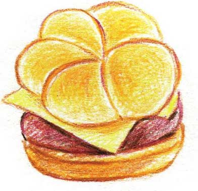 汉堡简笔画
