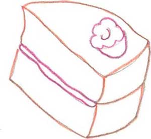 蛋糕简笔画