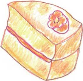 蛋糕简笔画
