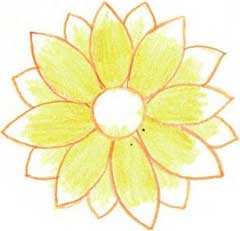 菊花简笔画