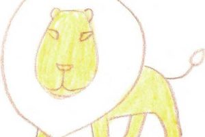 狮子简笔画