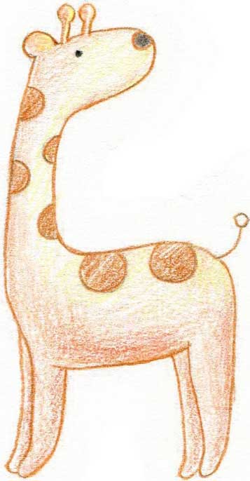 长颈鹿简笔画