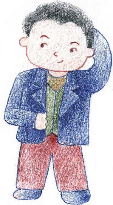 爸爸简笔画