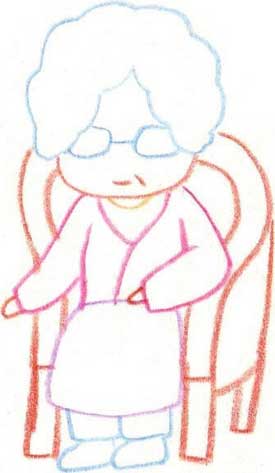 奶奶简笔画