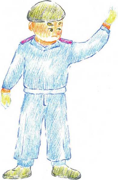 警察简笔画