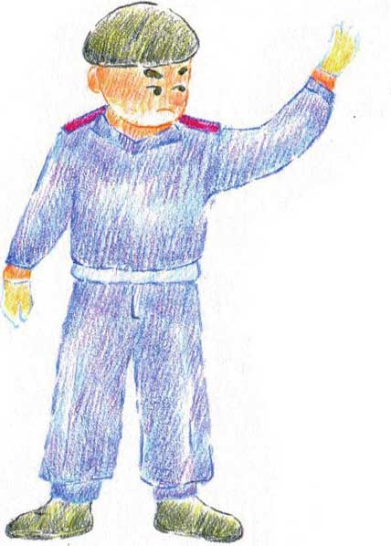 警察简笔画