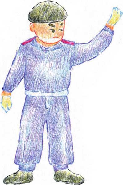 警察简笔画