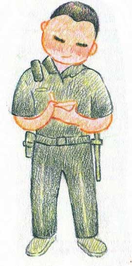 警察简笔画