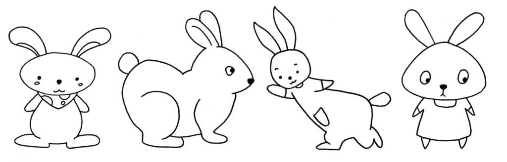 兔子简笔画
