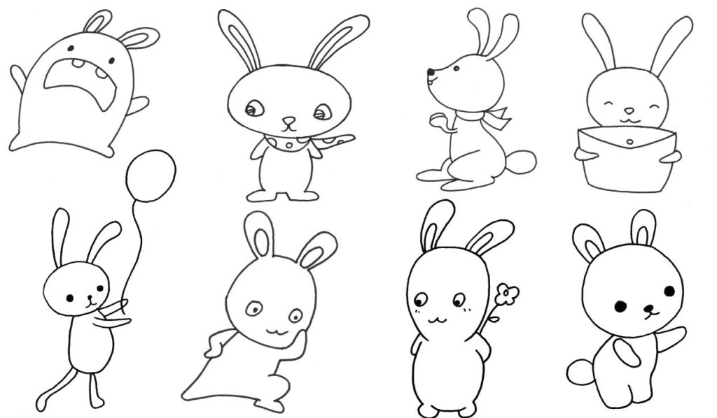 兔子简笔画