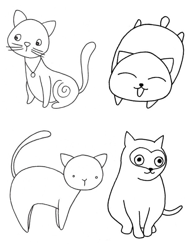 猫咪简笔画