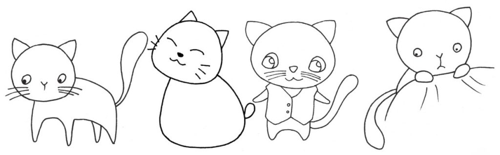 猫咪简笔画