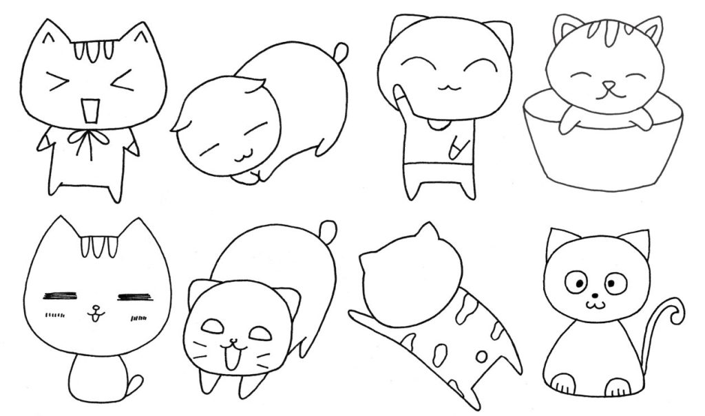 猫咪简笔画