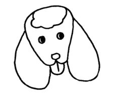 贵宾犬简笔画