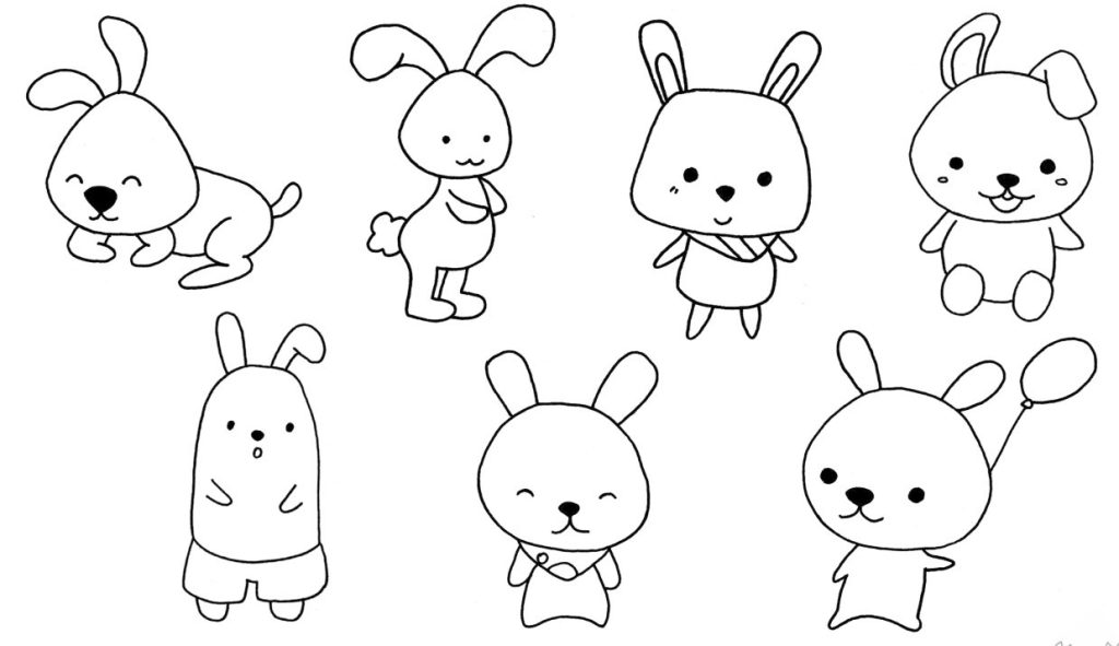 兔子简笔画