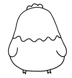 小鸡简笔画
