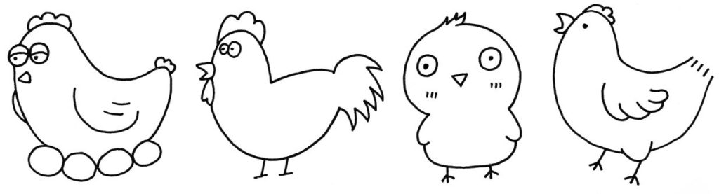 小鸡简笔画