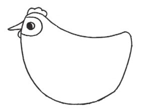 母鸡简笔画