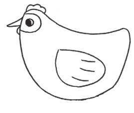 母鸡简笔画