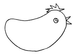 公鸡简笔画