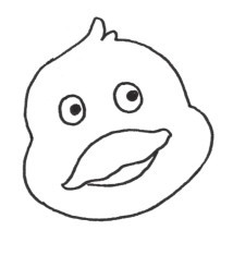 鸭子简笔画