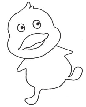 鸭子简笔画
