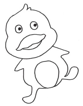 鸭子简笔画