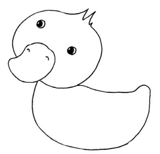 雏鸭简笔画