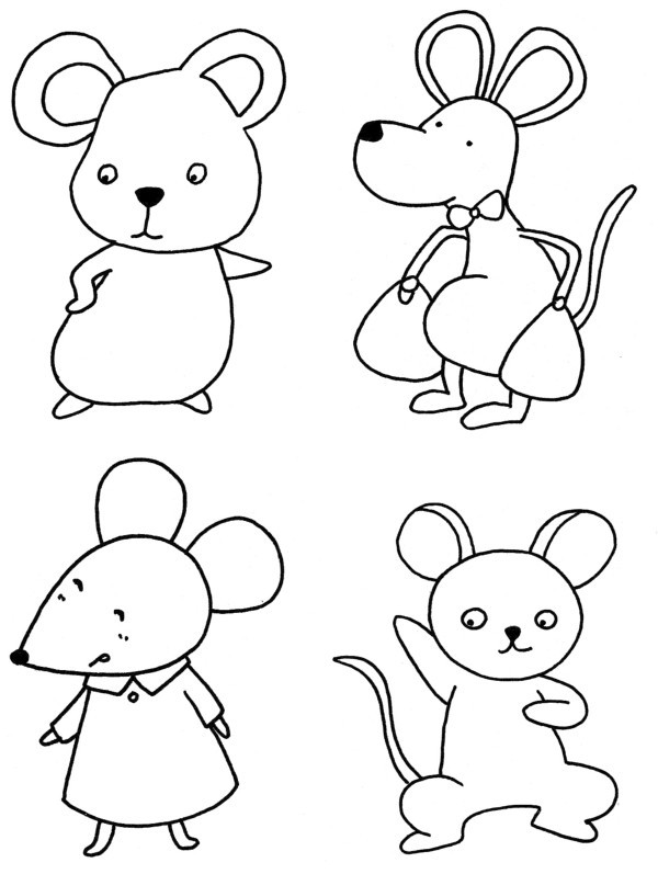老鼠简笔画