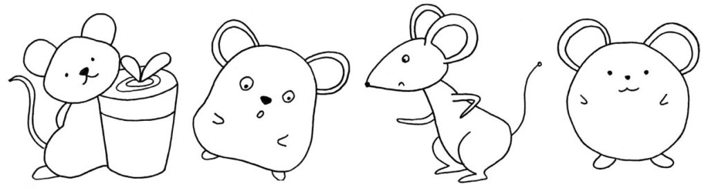 老鼠简笔画