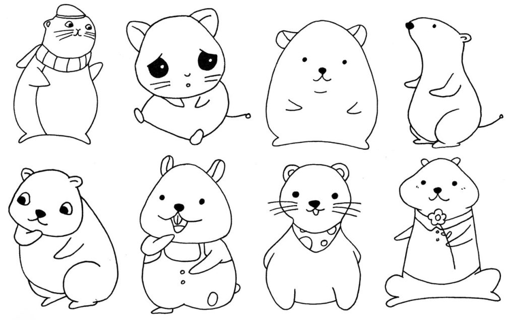 仓鼠简笔画
