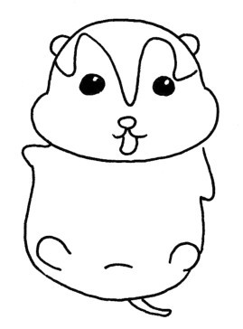 仓鼠简笔画