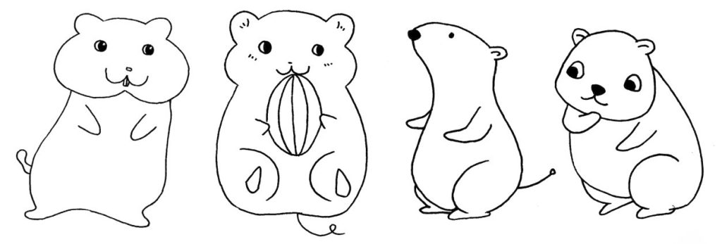 仓鼠简笔画