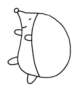 刺猬简笔画