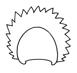 刺猬简笔画