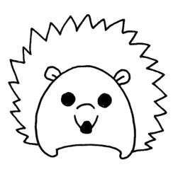 刺猬简笔画