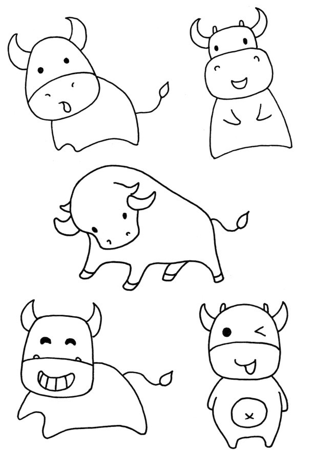 牛简笔画